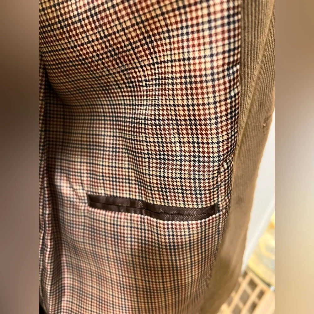 Vintage Saddlebred Corduroy Brown Blazer 42L NWOT